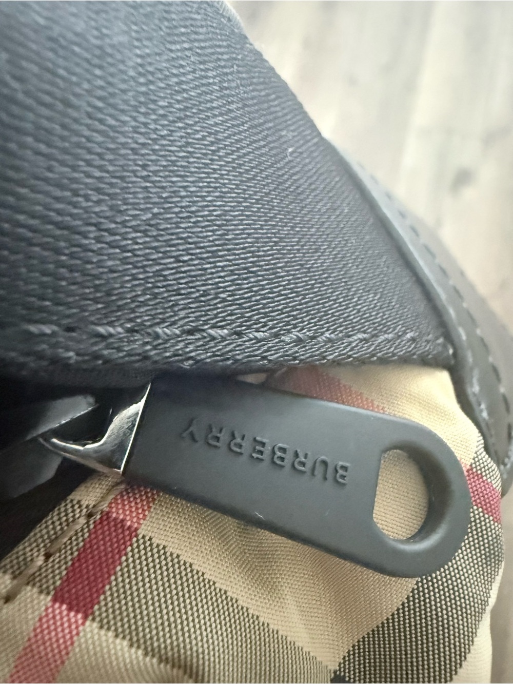 Burberry Classic Nova Check Belt Bag with Black Logo Strap - Picture 9 of 16